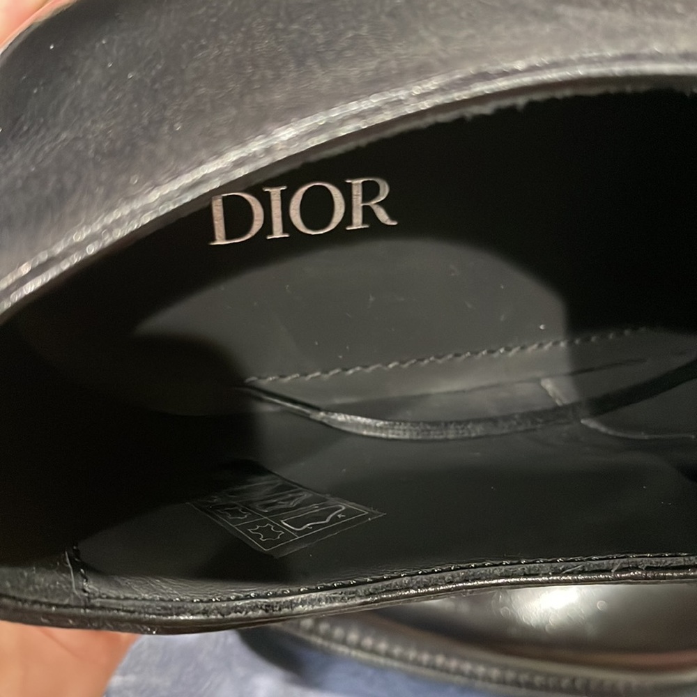 DIOR DERBY PATINA CALF BLACK SHOES - Picture 5 of 11
